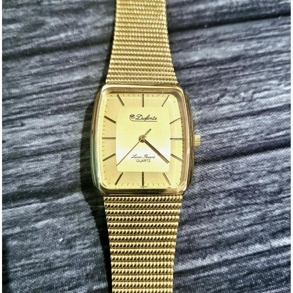 Rare Vintage Dufonte Lucien Piccard‎ Mens Watch New Old Stock